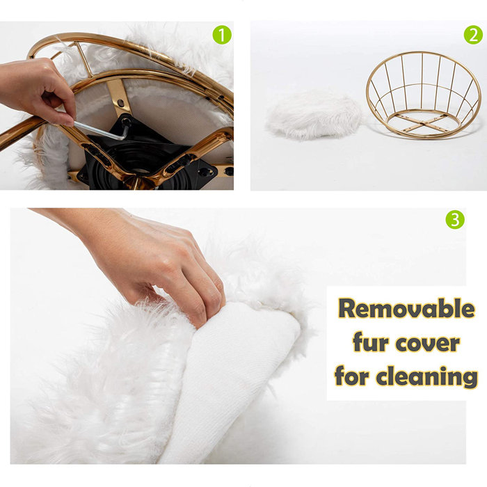 Everly Quinn Rosalynn Swivel Counter & Bar Stool & Reviews Wayfair